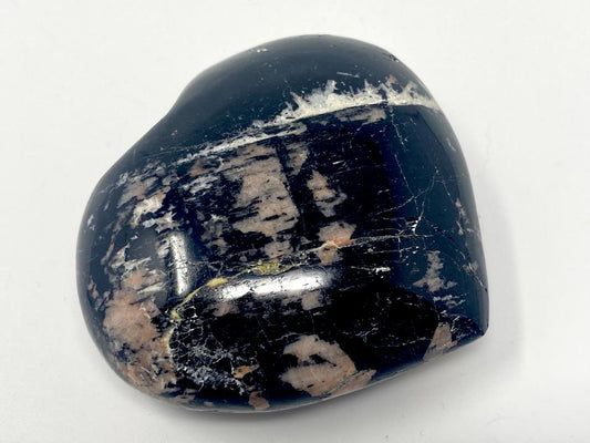 Black Tourmaline Crystal Heart 7cm