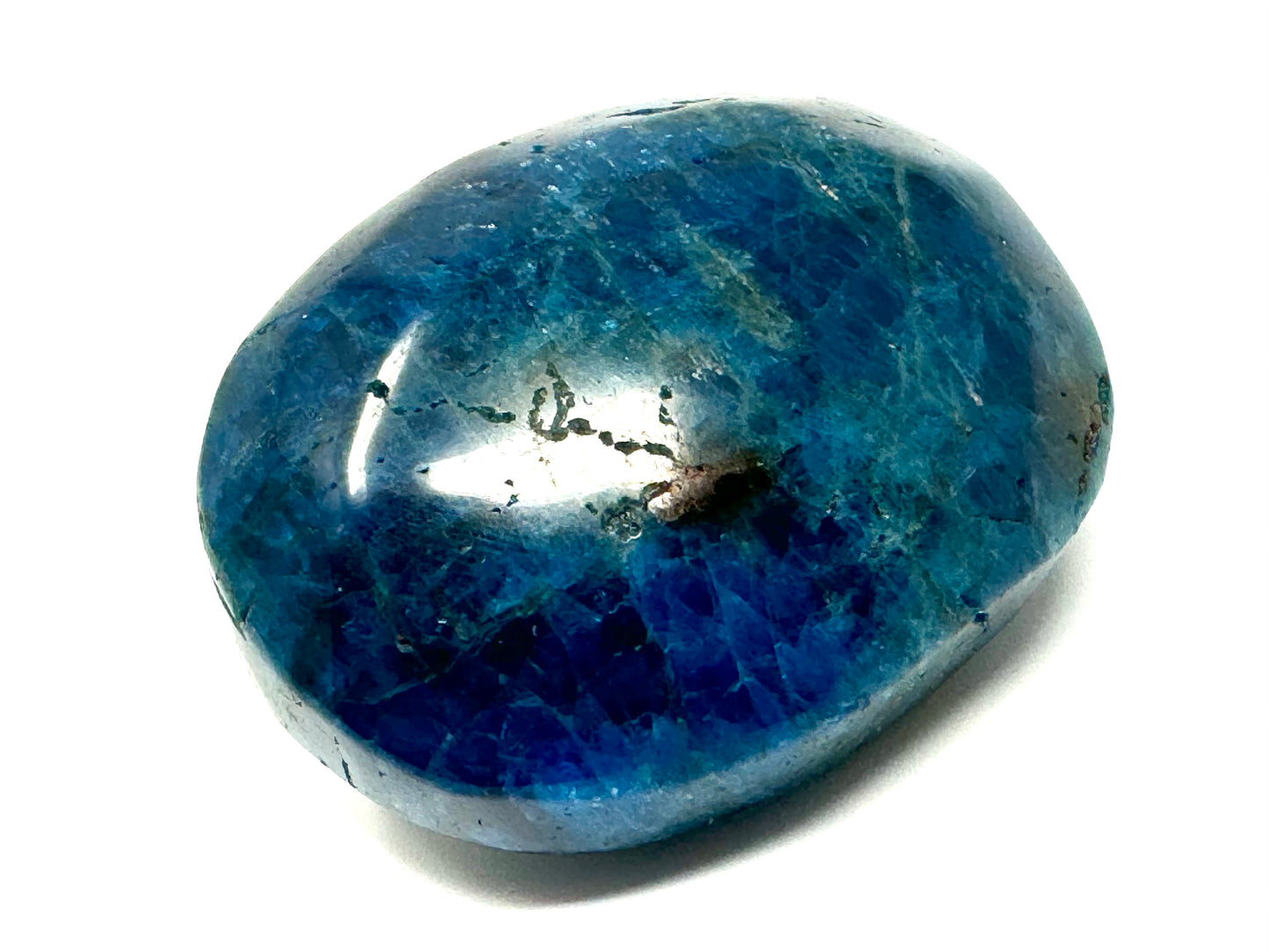 Blue Apatite Crystal Pebble 5.5cm