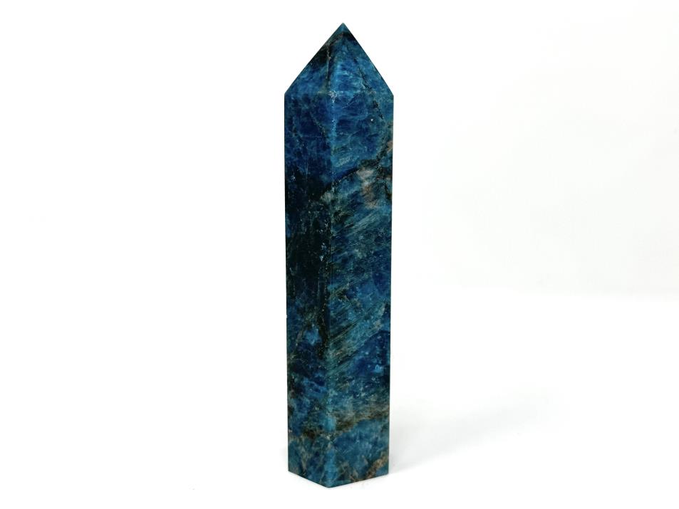 Blue Apatite Crystal Point Large 14.3cm