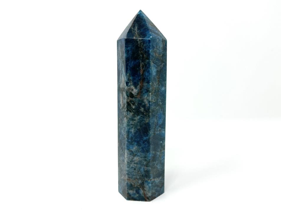 Blue Apatite Crystal Point Large 14.3cm