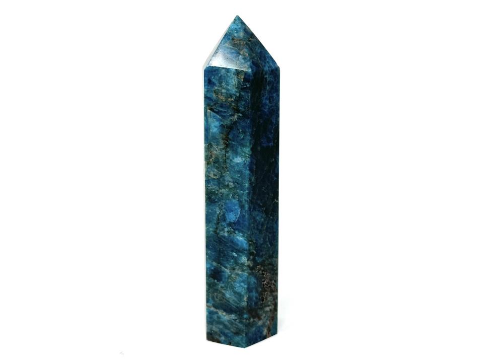 Blue Apatite Crystal Point Large 14.3cm