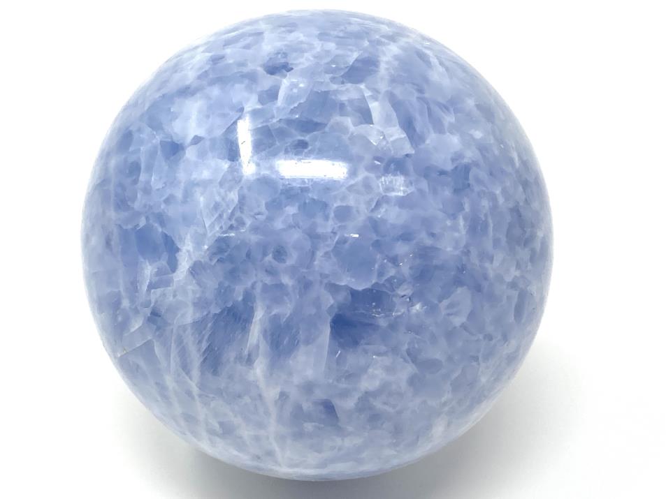 Blue Calcite Crystal Sphere Large 8.4cm