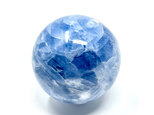 Blue Calcite Crystal Sphere 7.1cm