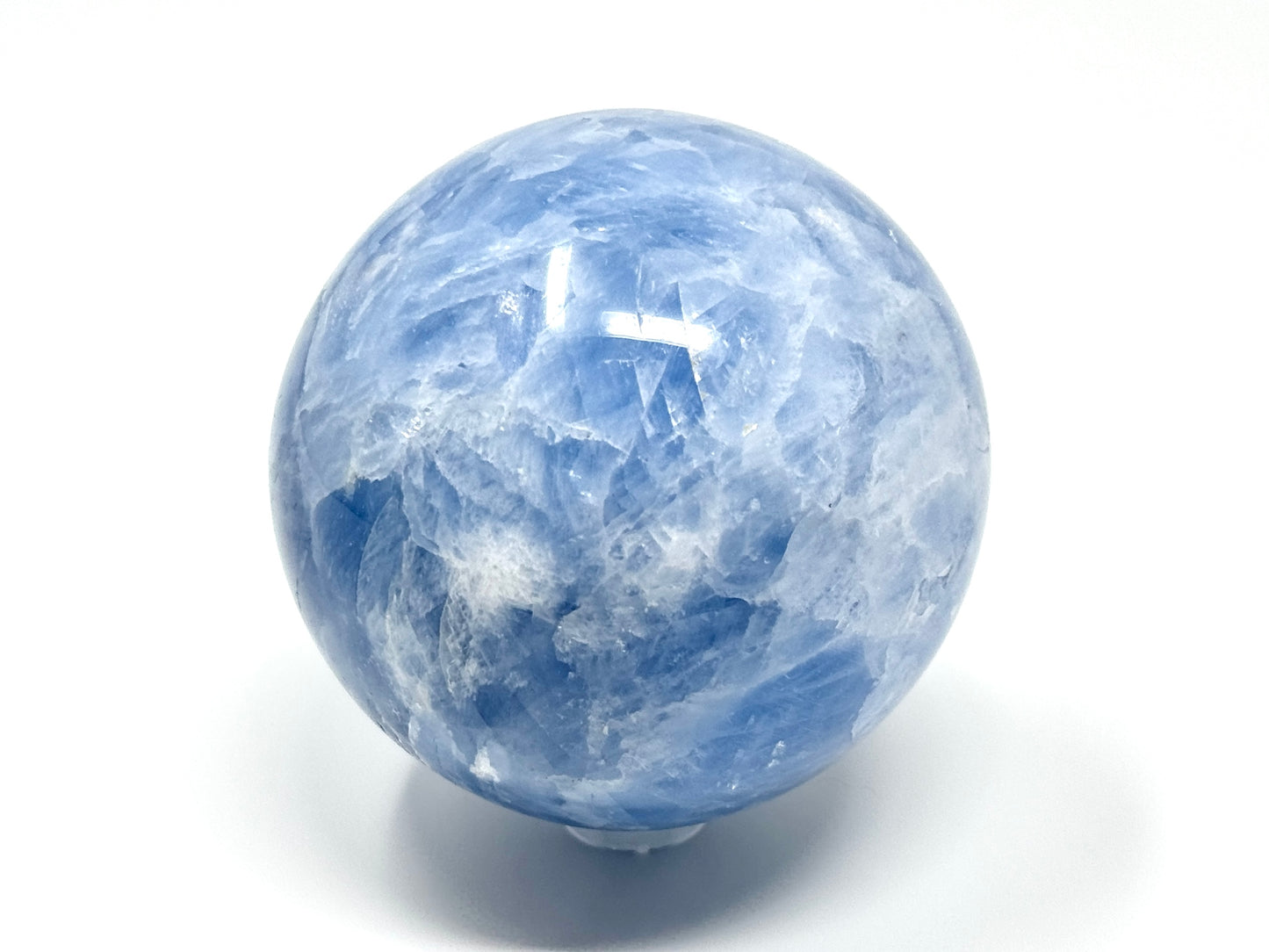 Blue Calcite Crystal Sphere 7.1cm