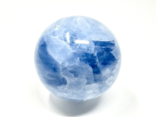 Blue Calcite Crystal Sphere 7.2cm