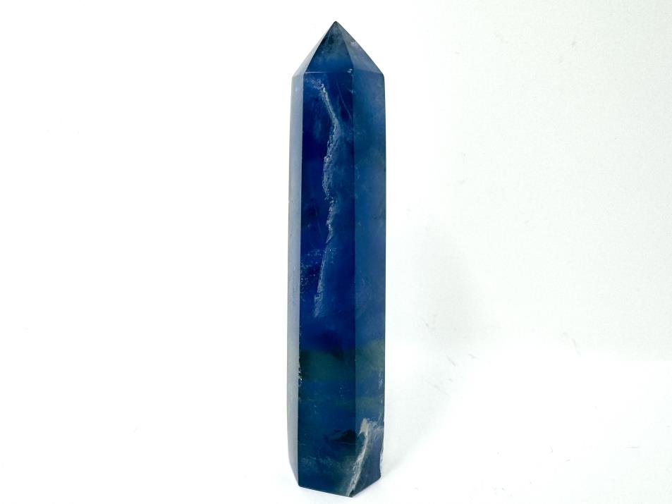 Blue Fluorite Crystal Point 11cm