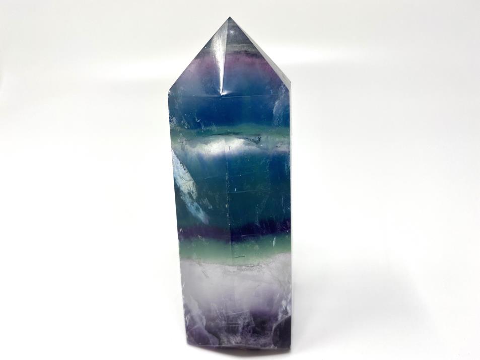 Blue Rainbow Fluorite Crystal Point 9.3cm