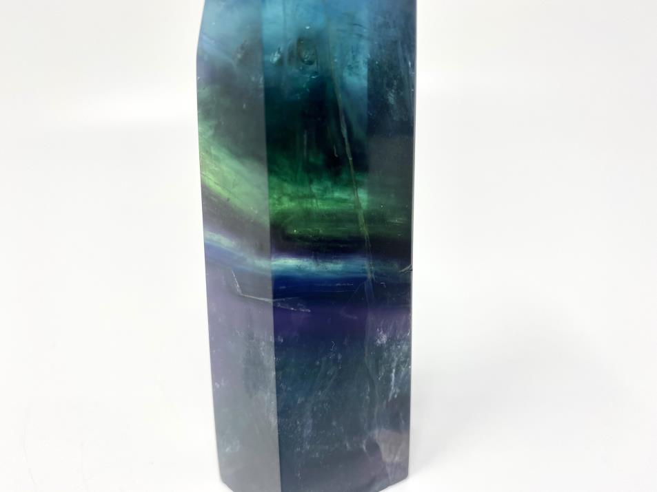 Blue Rainbow Fluorite Crystal Point Large 11.7cm