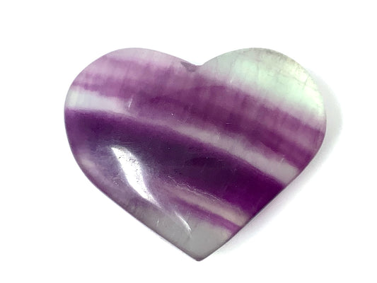 Rainbow Fluorite Crystal Heart 3.9cm