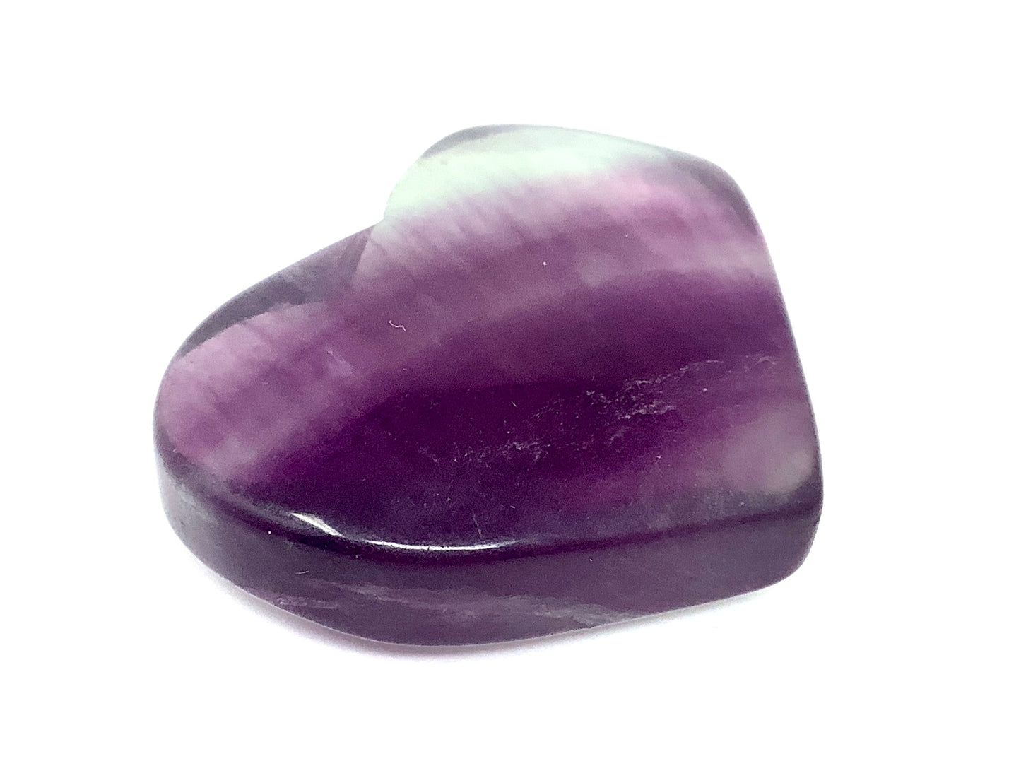 Rainbow Fluorite Crystal Heart 3.9cm