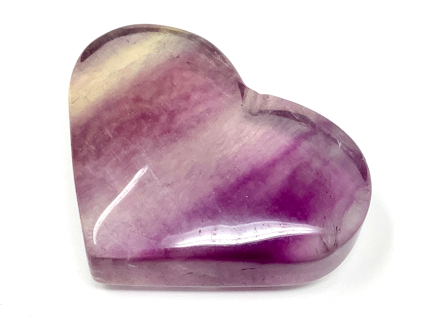 Pastel Rainbow Fluorite Crystal Heart 3.8cm