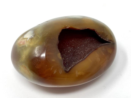 Druzy Carnelian Geode Crystal Pebble 6.1cm