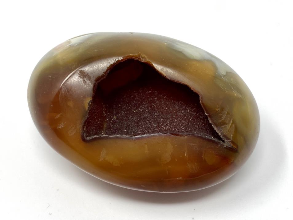 Druzy Carnelian Geode Crystal Pebble 6.1cm