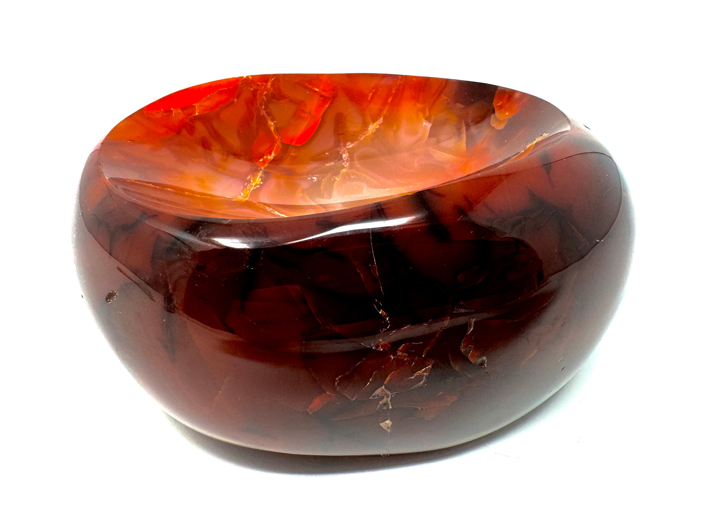 Carnelian Crystal Bowl 11.2cm