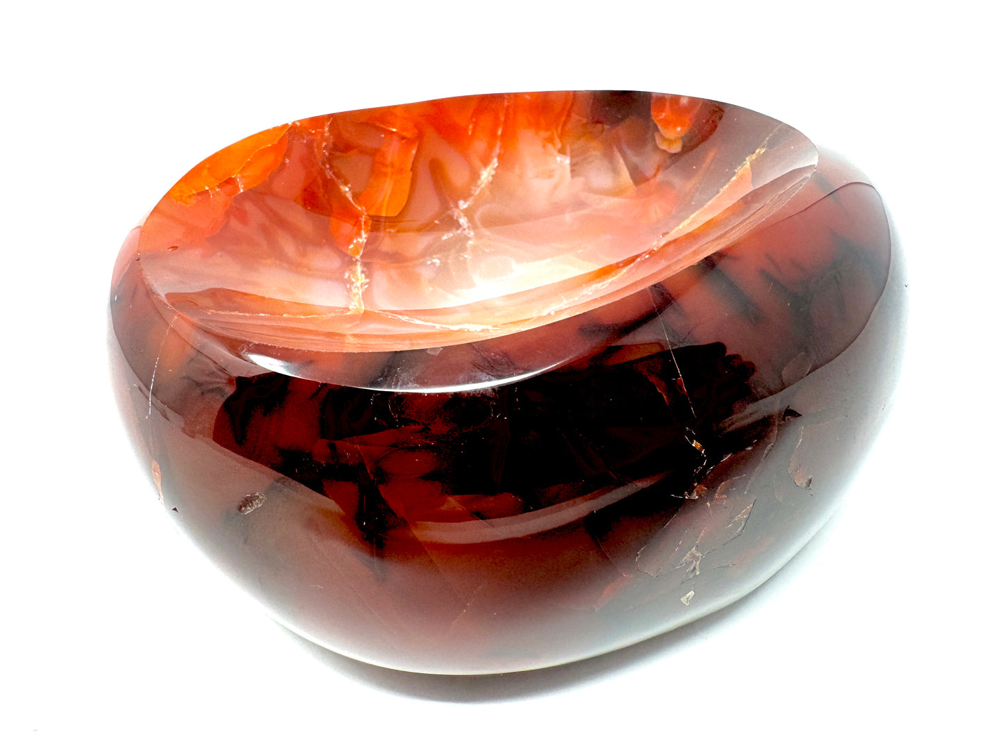 Carnelian Crystal Bowl 11.2cm