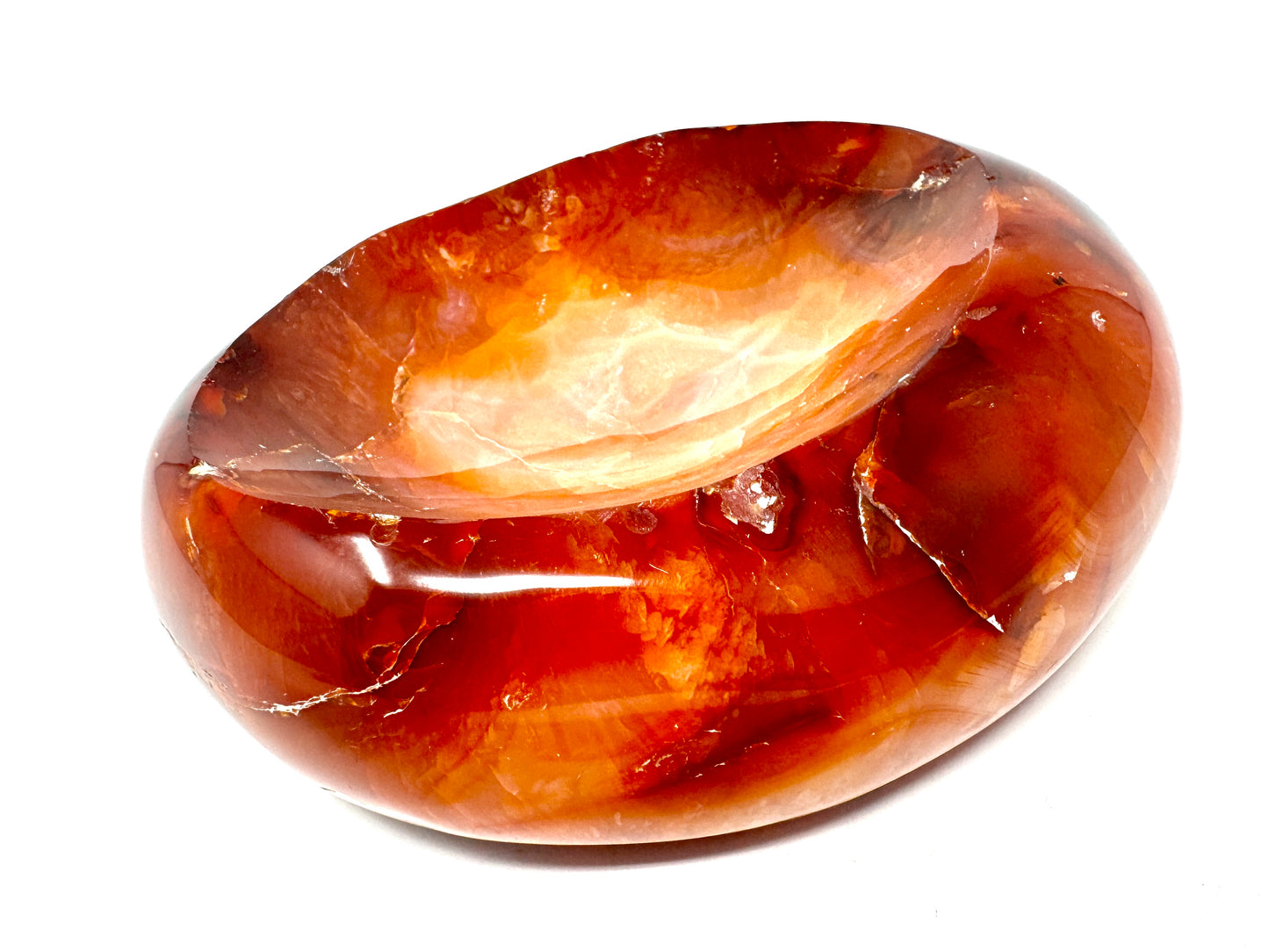 Carnelian Crystal Bowl 12.5cm