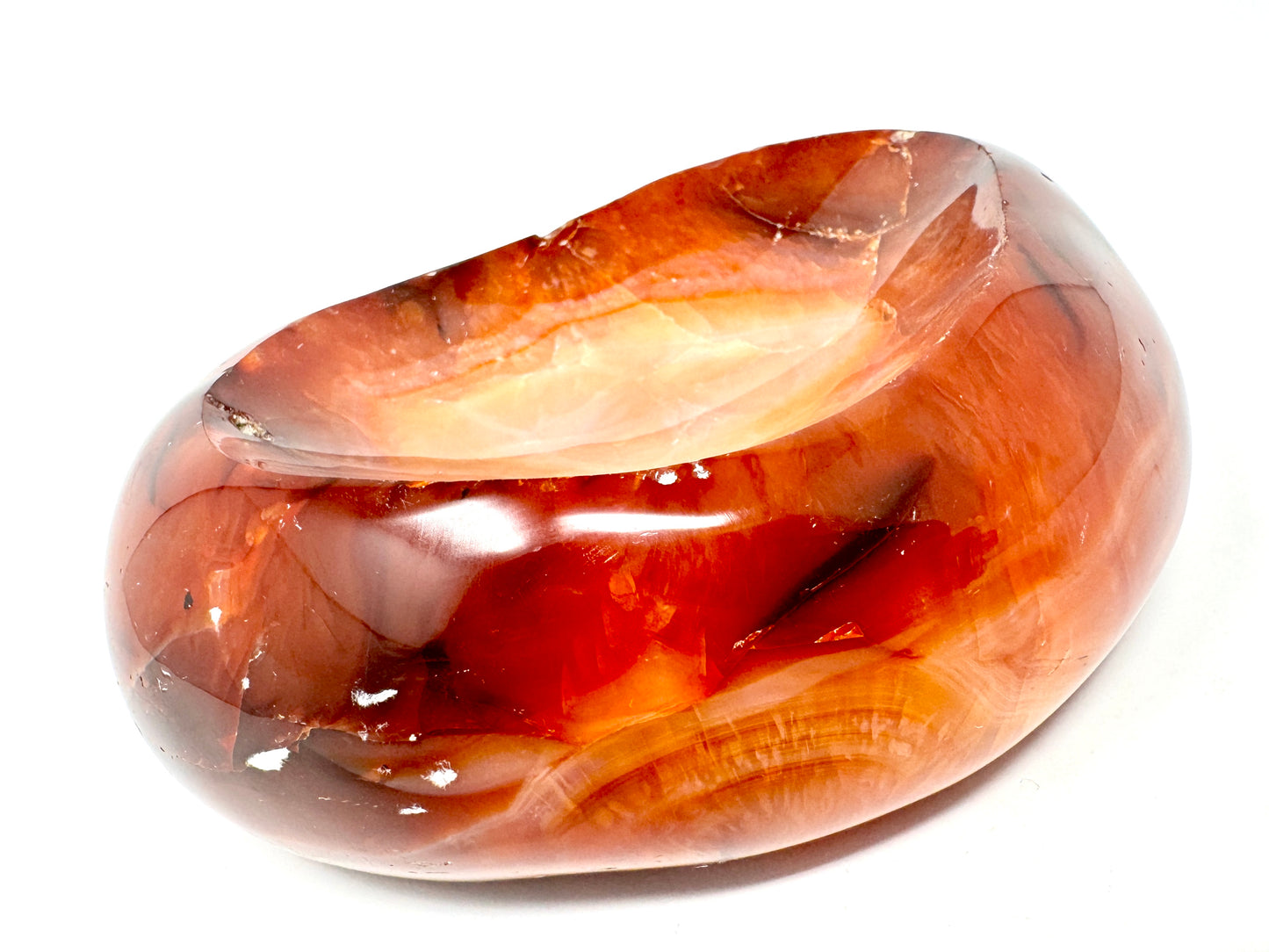 Carnelian Crystal Bowl 12.5cm