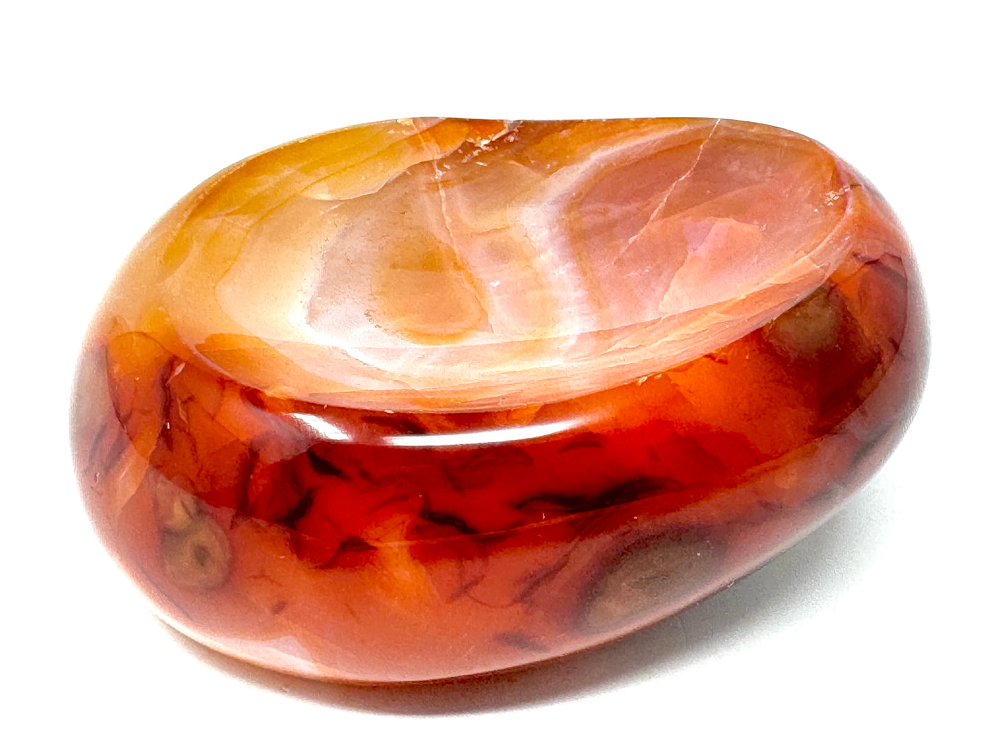 Carnelian Crystal Bowl 8.7cm