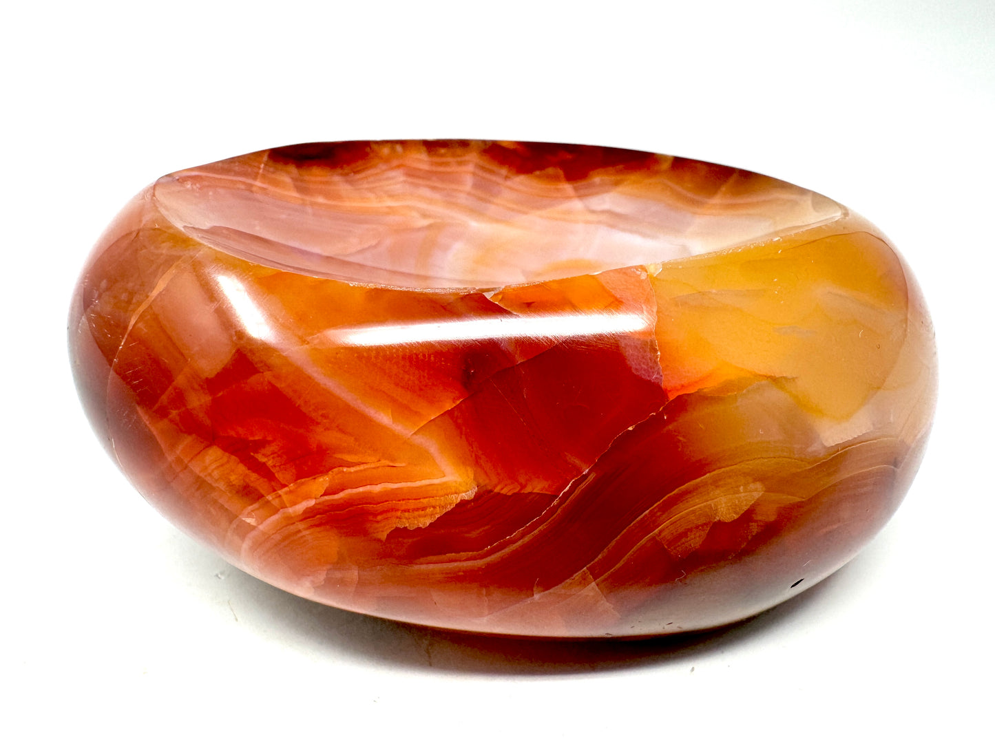 Carnelian Crystal Bowl 8.7cm