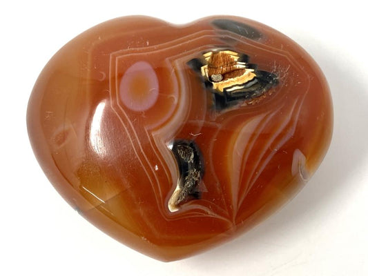 Carnelian Crystal Heart 5.9cm