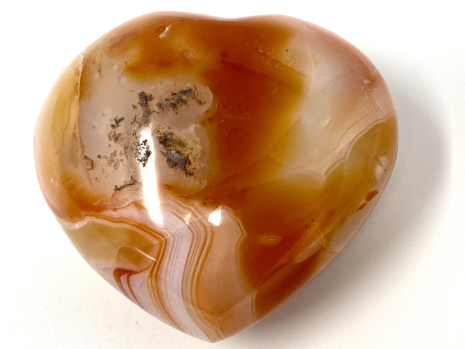 Carnelian Crystal Heart 5.7cm