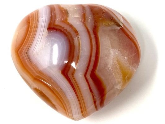 Carnelian Crystal Heart 5.7cm