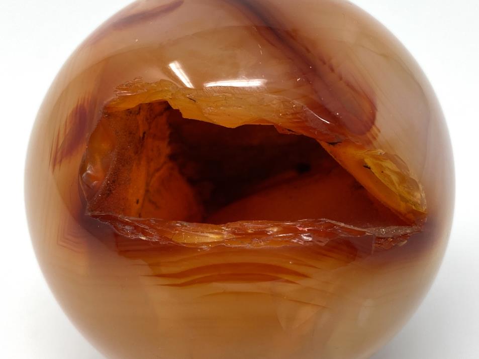 Carnelian Geode Crystal Sphere 7cm