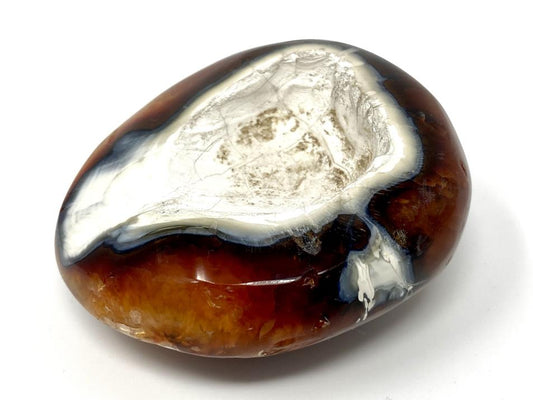 Carnelian Geode Crystal Pebble 7.2cm