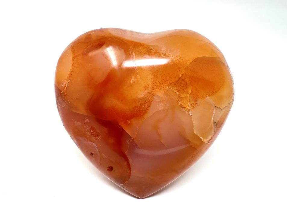 Carnelian Crystal Heart 5.8cm