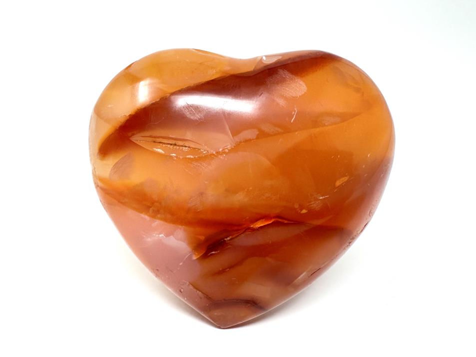 Carnelian Crystal Heart 5.8cm