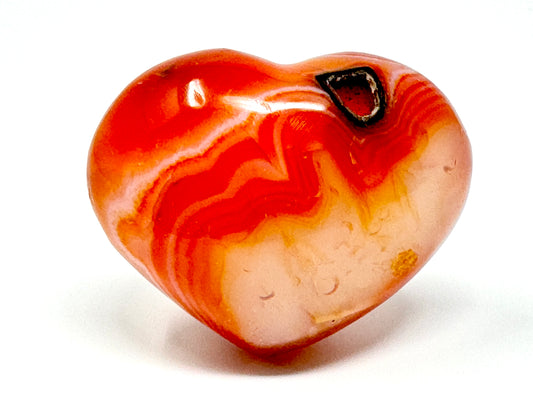 Carnelian Crystal Heart 5.3cm