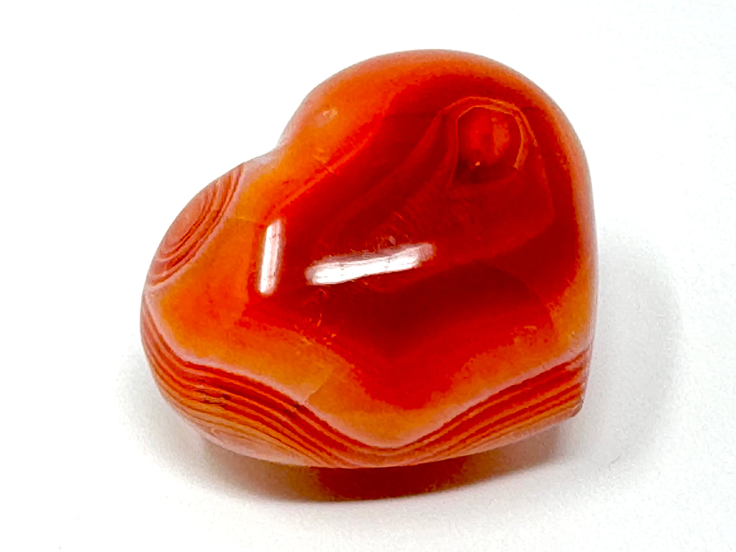 Carnelian Crystal Heart 5.3cm