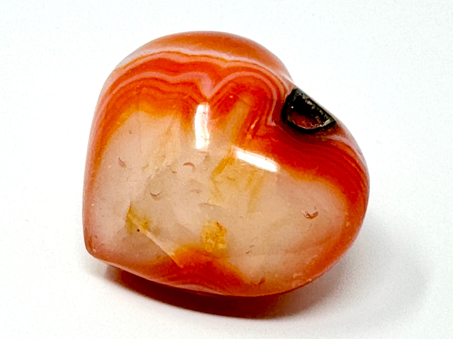 Carnelian Crystal Heart 5.3cm