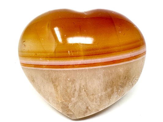 Carnelian Crystal Heart 5.8cm