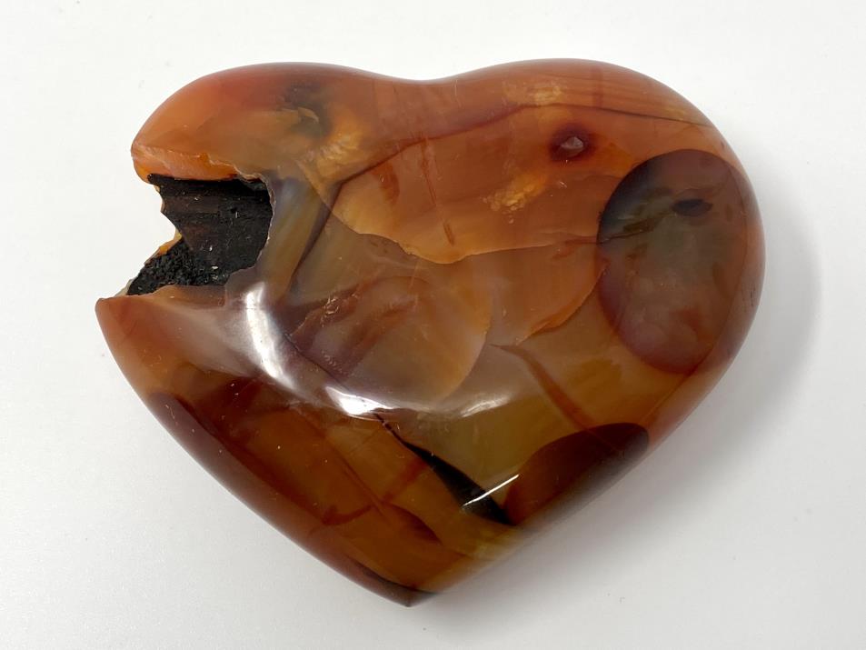 Carnelian Crystal Heart 8.1cm