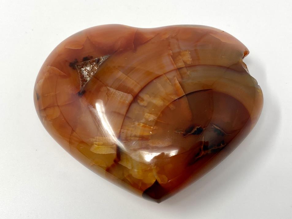 Carnelian Crystal Heart 8.1cm