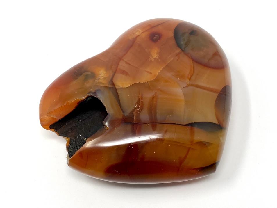 Carnelian Crystal Heart 8.1cm