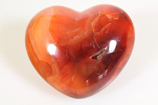 Carnelian Crystal Heart 6.8cm