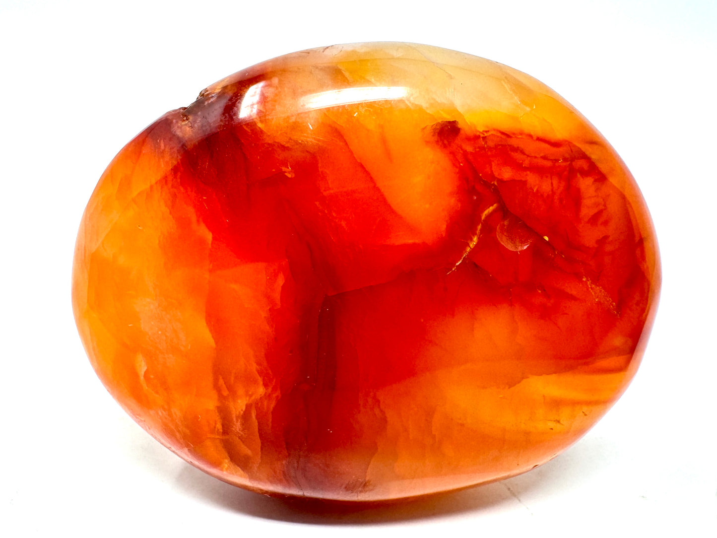 Carnelian Crystal Pebble 5.6cm