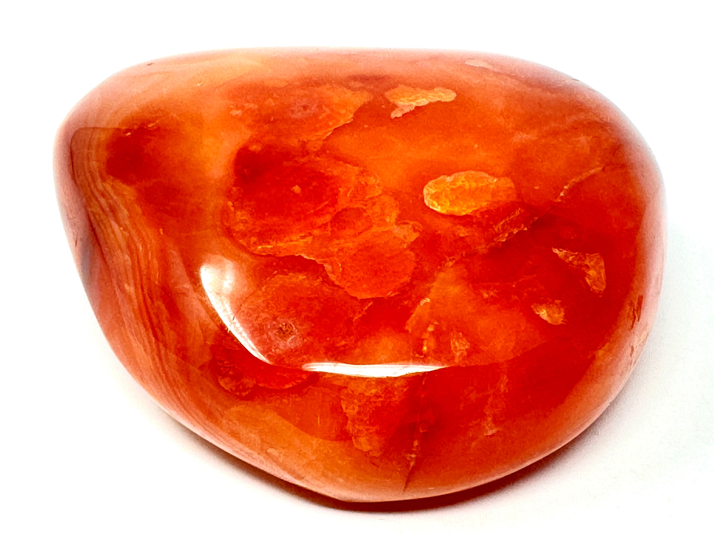 Carnelian Crystal Pebble 6.4cm