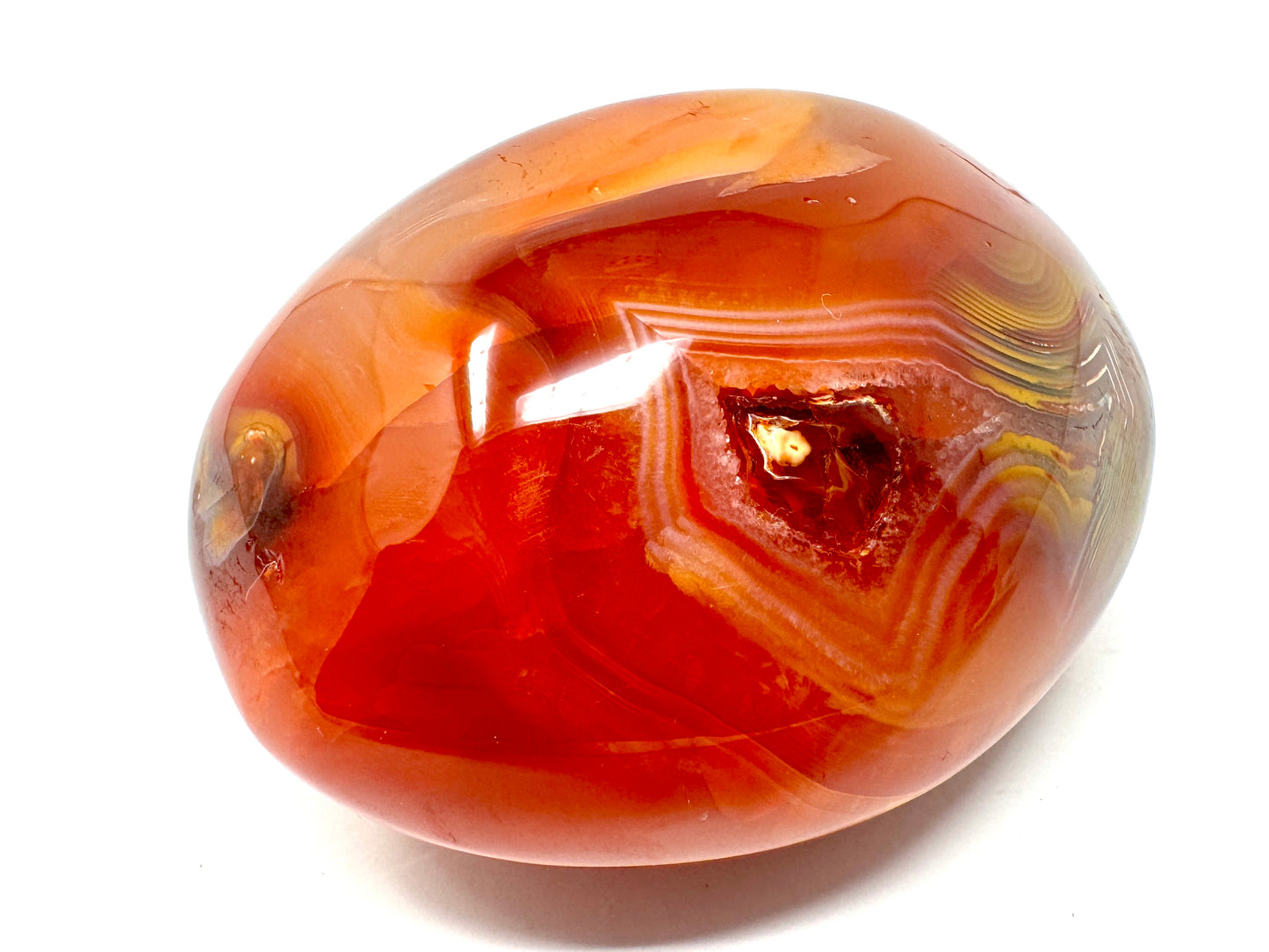 Carnelian Crystal Pebble 5.6cm