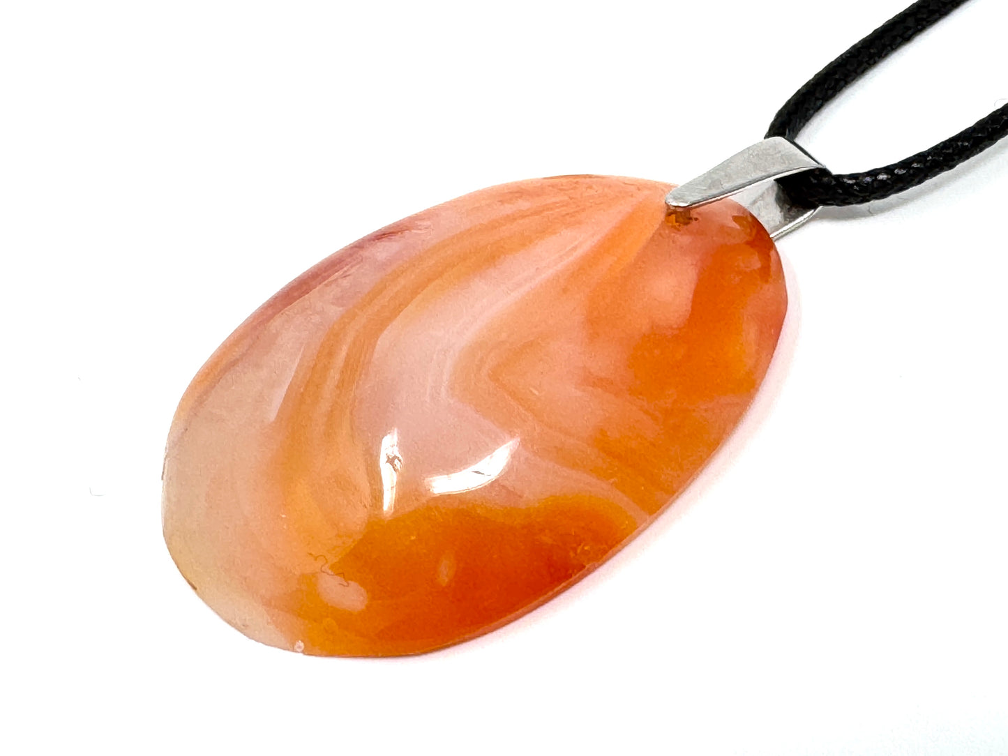 Carnelian Pendant Oval 4.6cm