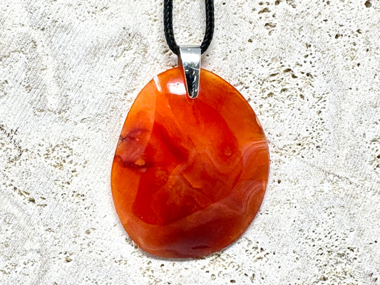 Carnelian Pendant Oval 4.4cm