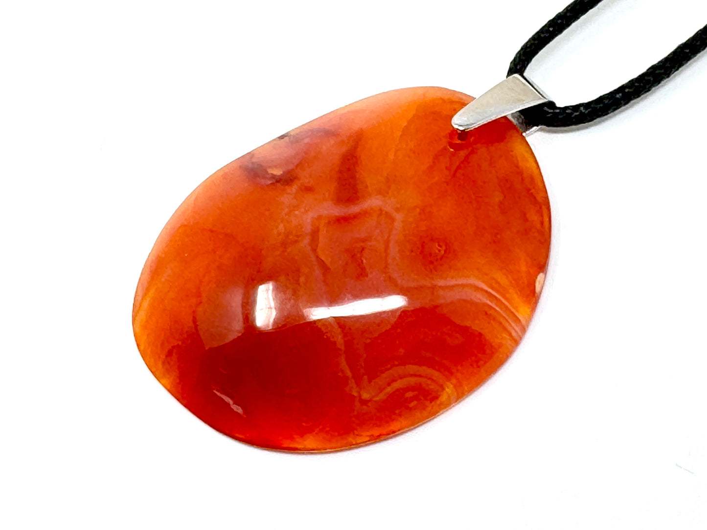 Carnelian Pendant Oval 4.4cm