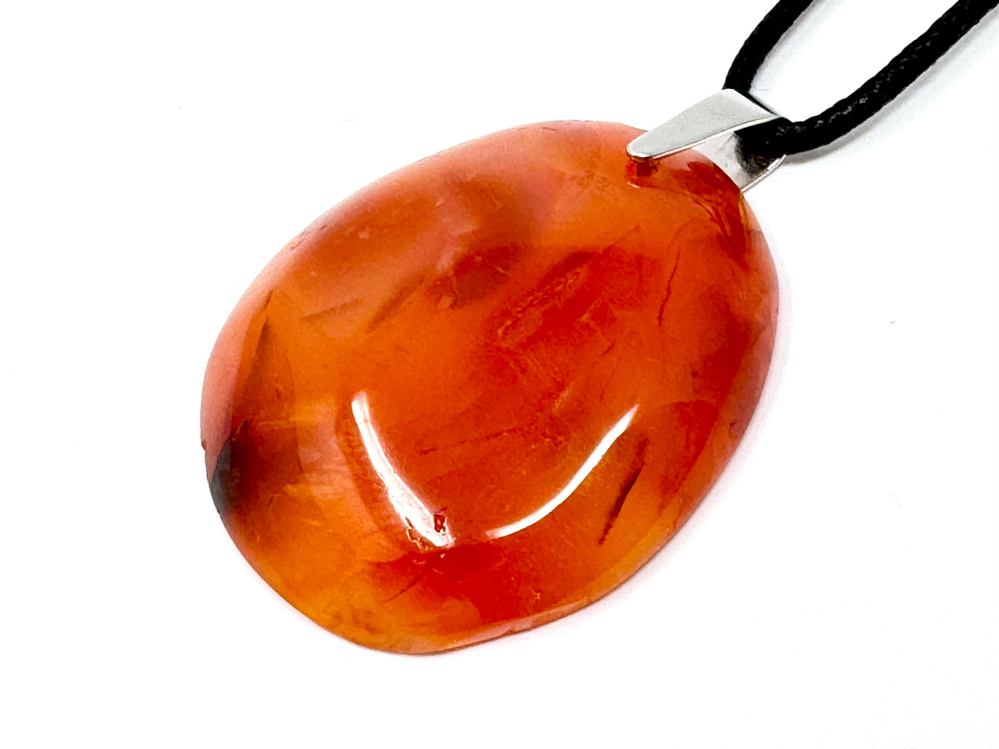 Carnelian Pendant Oval 4.2cm