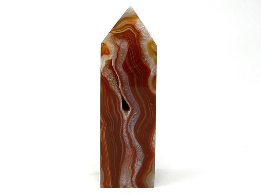 Druzy Carnelian Crystal Tower 11.6cm