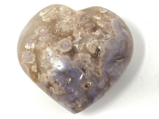 Cherry Blossom Agate Crystal Heart 7.6cm