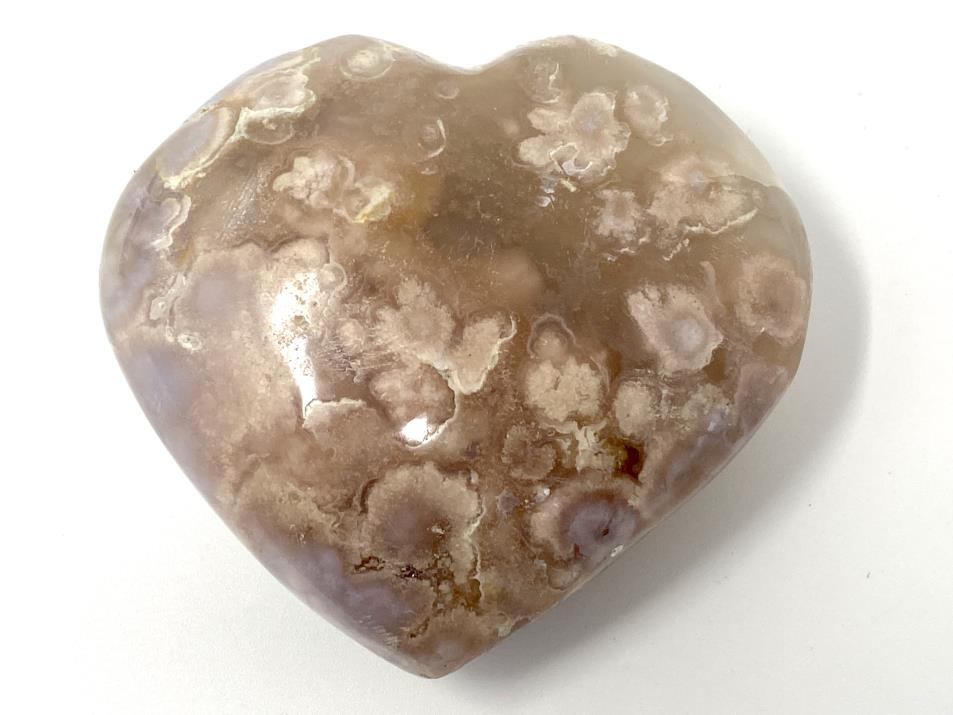 Cherry Blossom Agate Crystal Heart 7.6cm