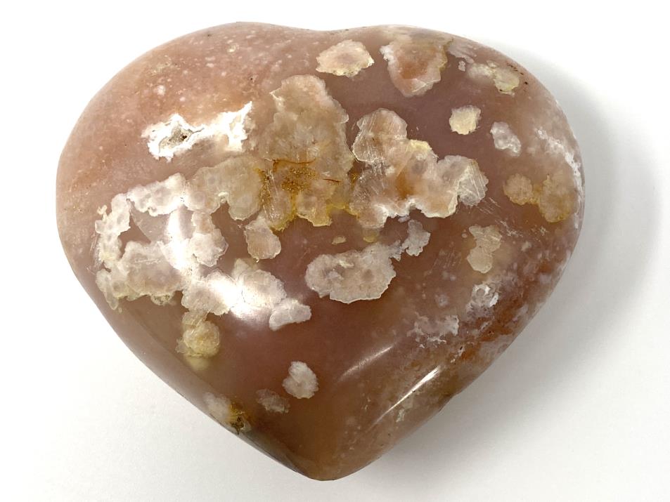 Cherry Blossom Agate Crystal Heart 7.6cm