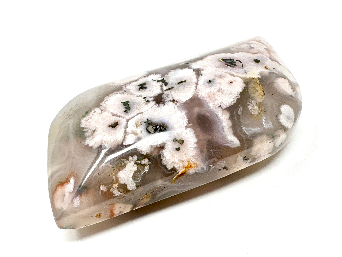 Cherry Blossom Agate Crystal Pebble 7.7cm